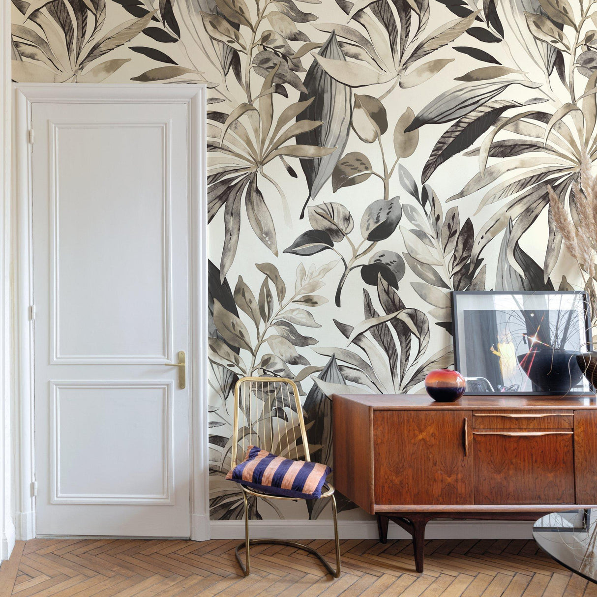 Galerie A71701 Orom II Branched Leaves Motive Beige Mural A71701 Beige Mural
