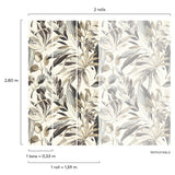 Galerie A71701 Orom II Branched Leaves Motive Beige Mural A71701 Beige Mural