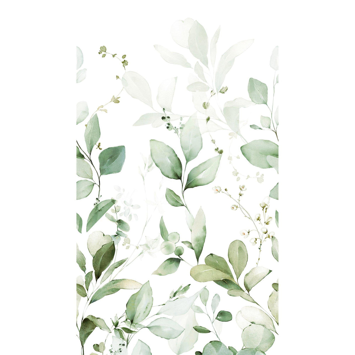 Galerie A77101 Orom II Branched Leaves All-over Green Mural A77101 Green Mural