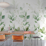 Galerie A77101 Orom II Branched Leaves All-over Green Mural A77101 Green Mural