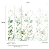Galerie A77101 Orom II Branched Leaves All-over Green Mural A77101 Green Mural