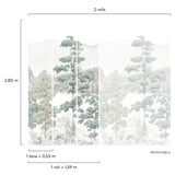 Galerie A73701 Orom II Photographic All-over Print Green Mural A73701 Green Mural