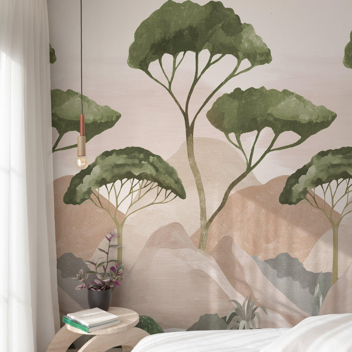 Galerie A77401 Orom II Landscape Green Mural A77401 Green Mural