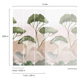 Galerie A77401 Orom II Landscape Green Mural A77401 Green Mural