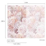 Galerie A77501 Orom II Classical Floral All-over Pink Mural A77501 Pink Mural