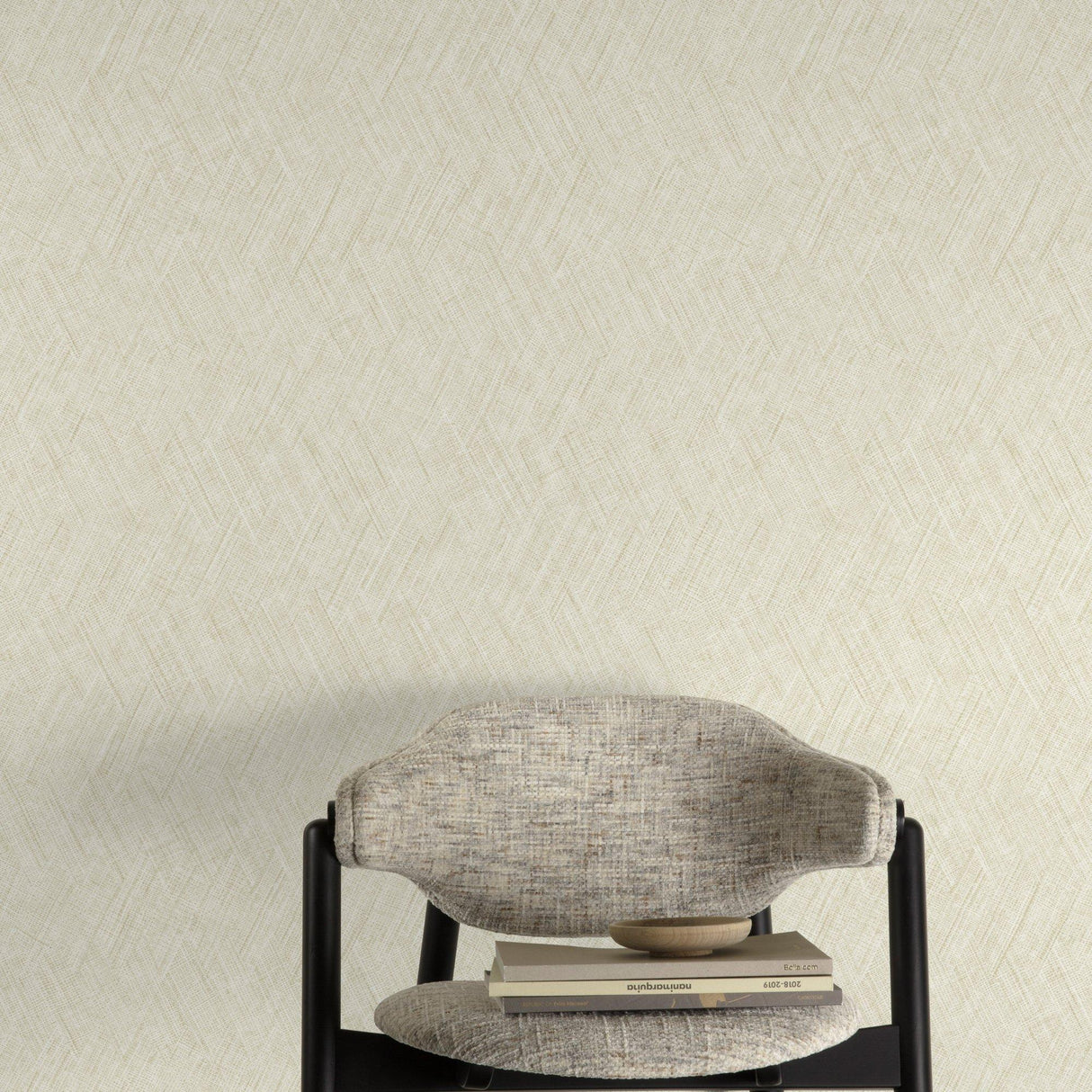 Galerie A78301 Textured Vibes Textile Plain Cream Wallpaper A78301 Cream Wallpaper
