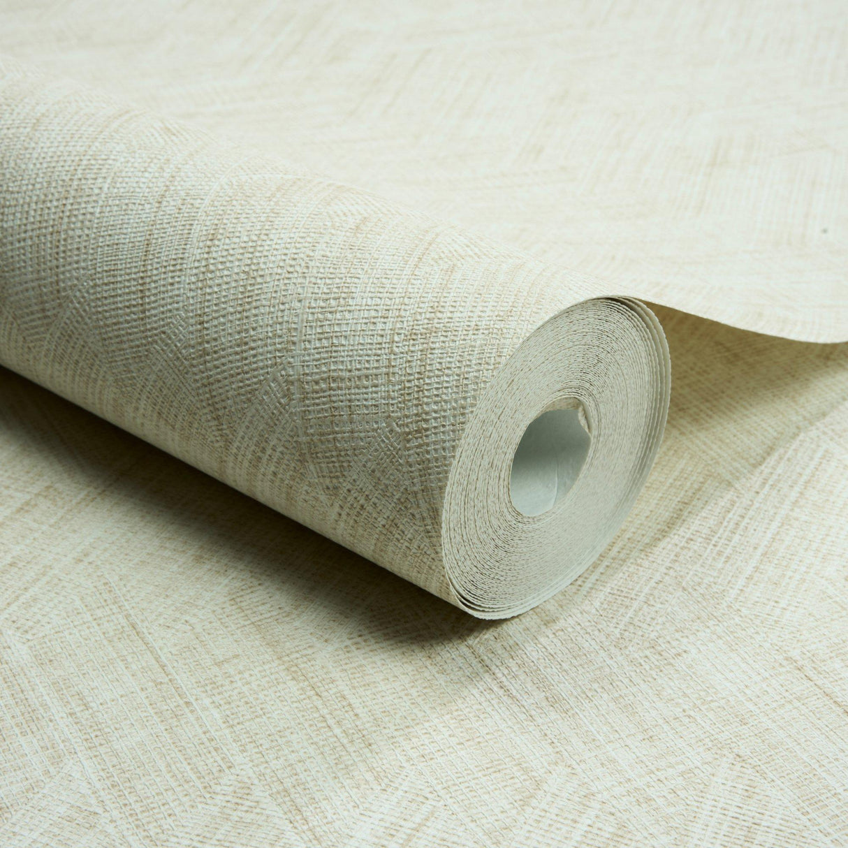 Galerie A78301 Textured Vibes Textile Plain Cream Wallpaper A78301 Cream Wallpaper