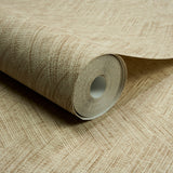 Galerie A78303 Textured Vibes Textile Plain Beige Wallpaper A78303 Beige Wallpaper