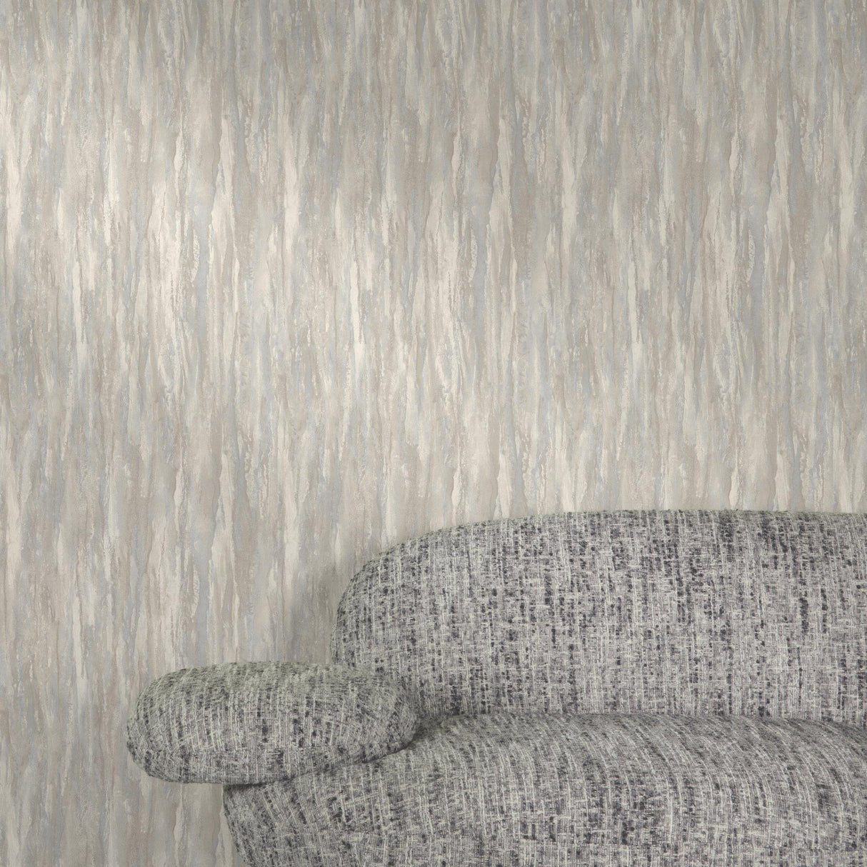 Galerie A78502 Textured Vibes Patinated Plain Grey Wallpaper A78502 Grey Wallpaper