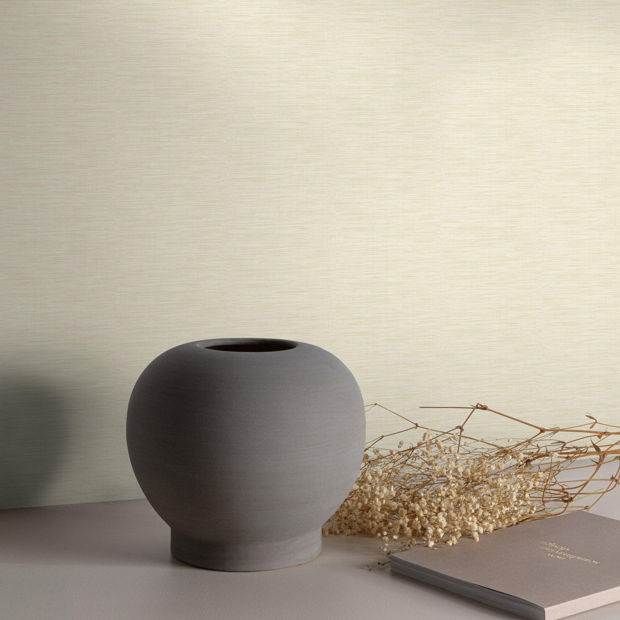 Galerie A80301 Structured Walls Textile Plain Beige Wallpaper A80301 Beige Wallpaper