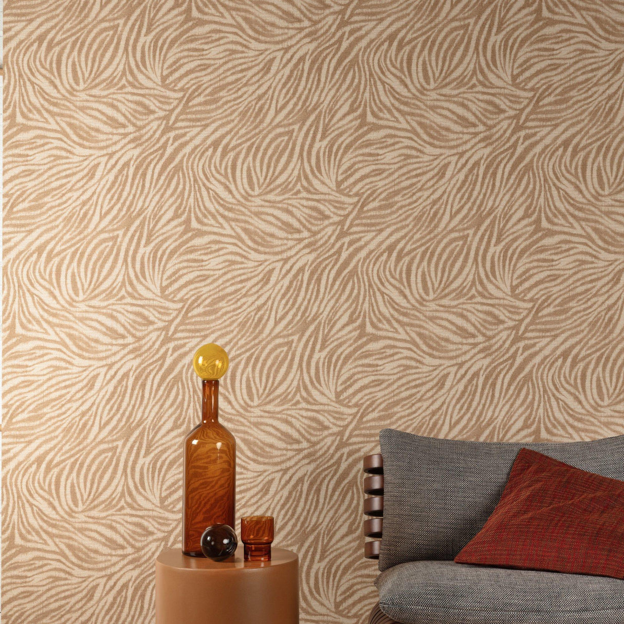 Galerie A84104 Structured Walls Abstract all-over Orange Wallpaper A84104 Orange Wallpaper