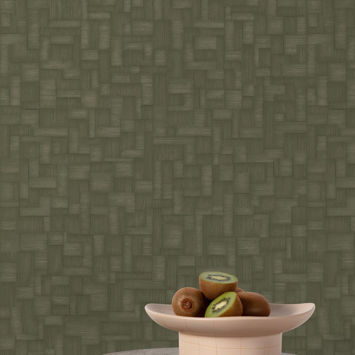 Galerie A85201 Structured Walls Geometric All-over Green Wallpaper A85201 Green Wallpaper