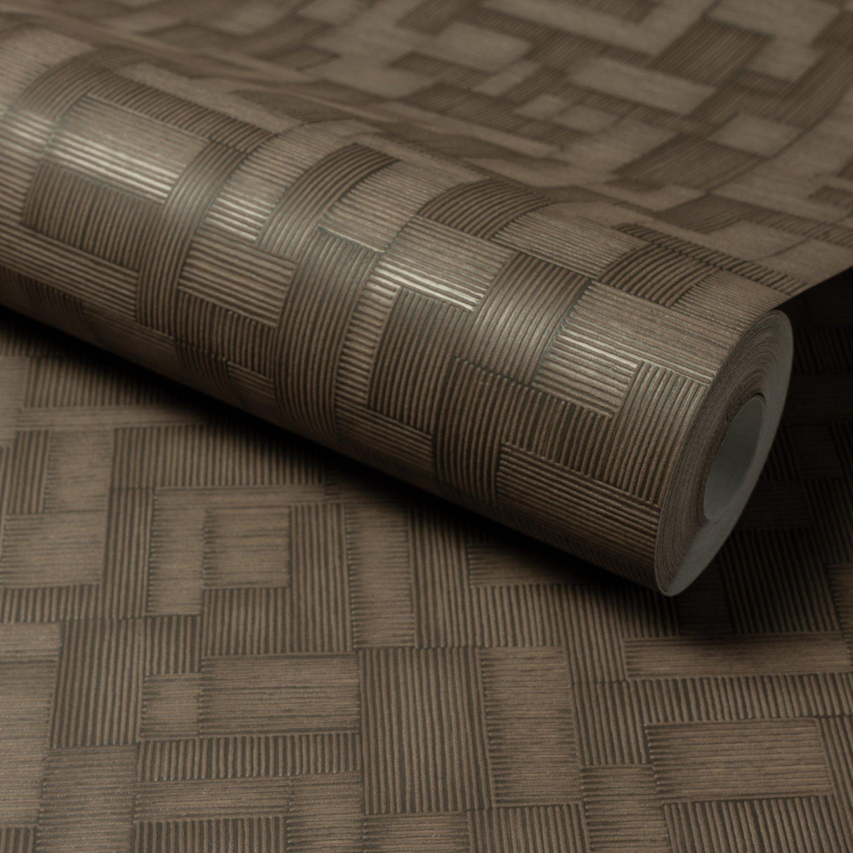 Galerie A85205 Structured Walls Geometric All-over Brown Wallpaper A85205 Brown Wallpaper
