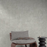 Galerie A85403 Structured Walls Authentic Plaster Plain Grey Wallpaper A85403 Grey Wallpaper