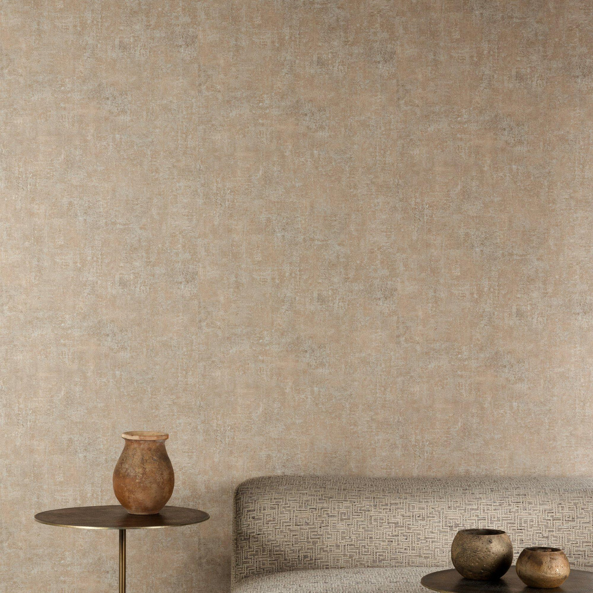 Galerie A85404 Structured Walls Authentic Plaster Plain Beige Wallpaper A85404 Beige Wallpaper