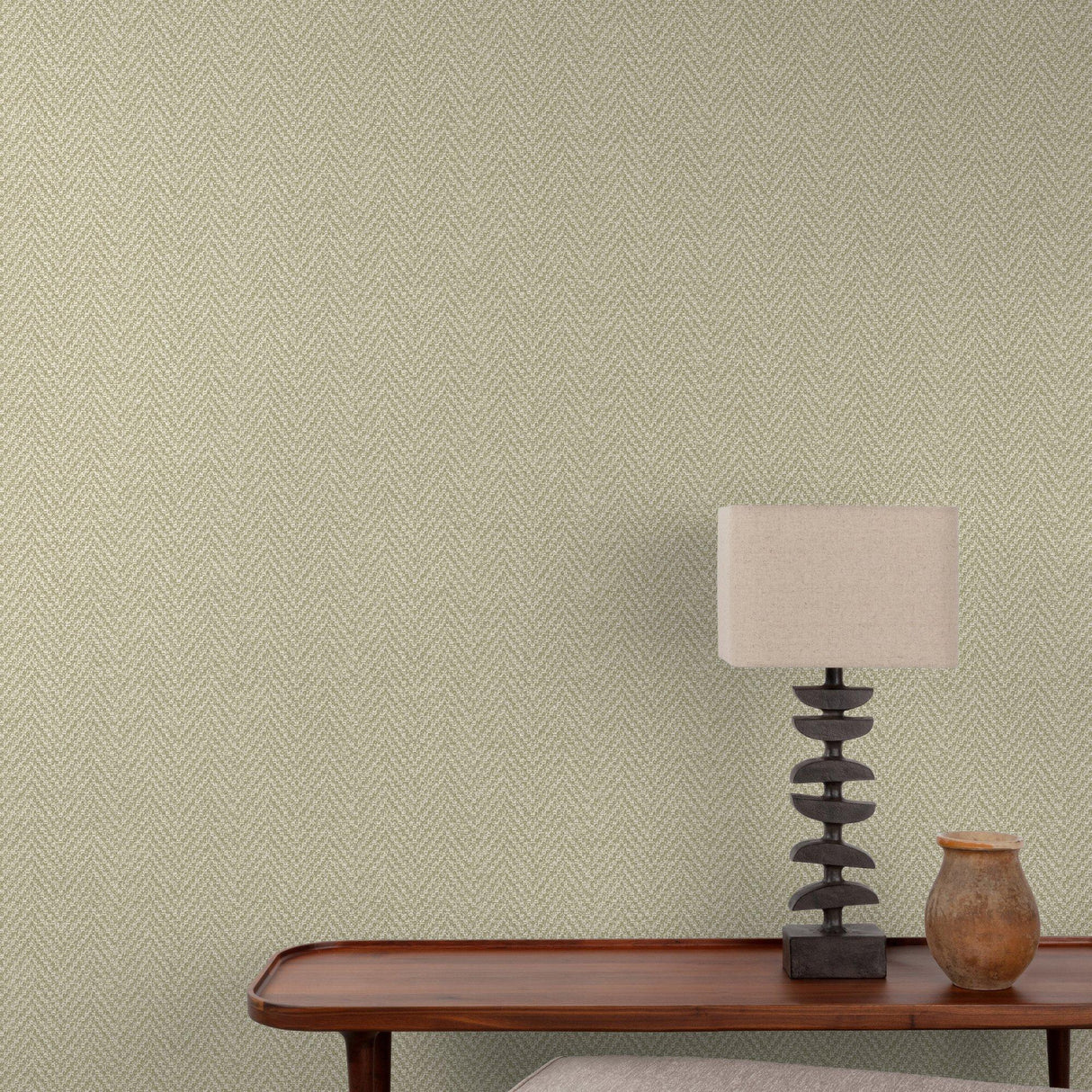 Galerie A86204 Structured Walls Faux Unis Natural Green Wallpaper A86204 Green Wallpaper