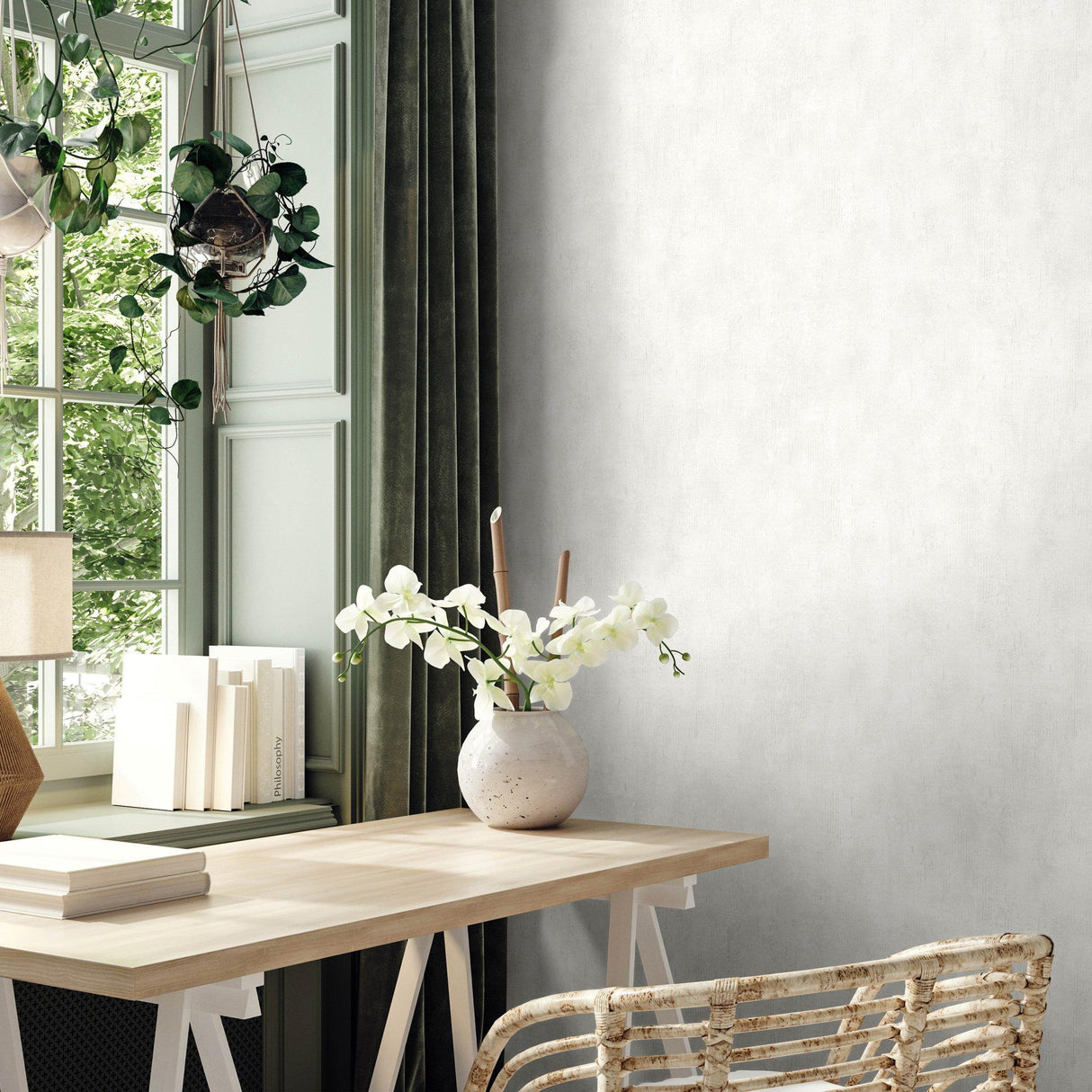 Galerie AI95015 Air Industrial White Wallpaper AI95015 White Wallpaper