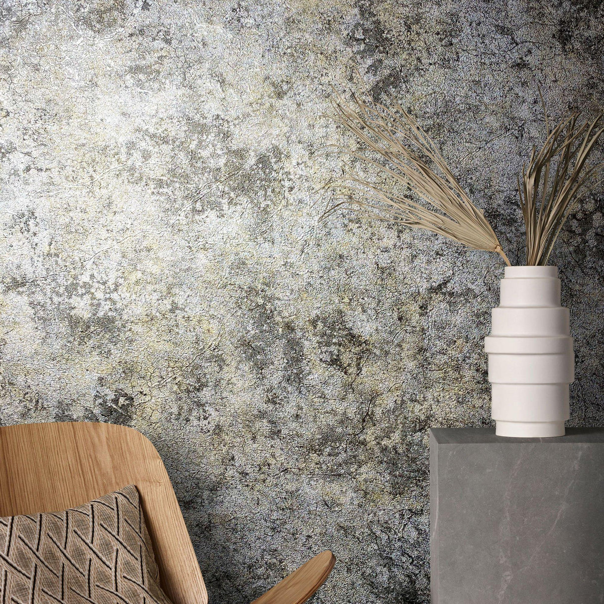 Galerie AI95019 Air Industrial Silver Grey Wallpaper AI95019 Silver Grey Wallpaper