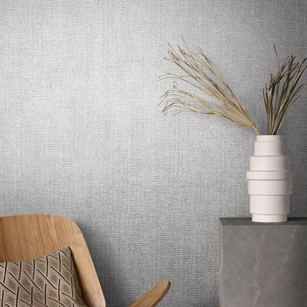 Galerie AI95022 Air Plain Texture Silver Grey Wallpaper AI95022 Silver Grey Wallpaper
