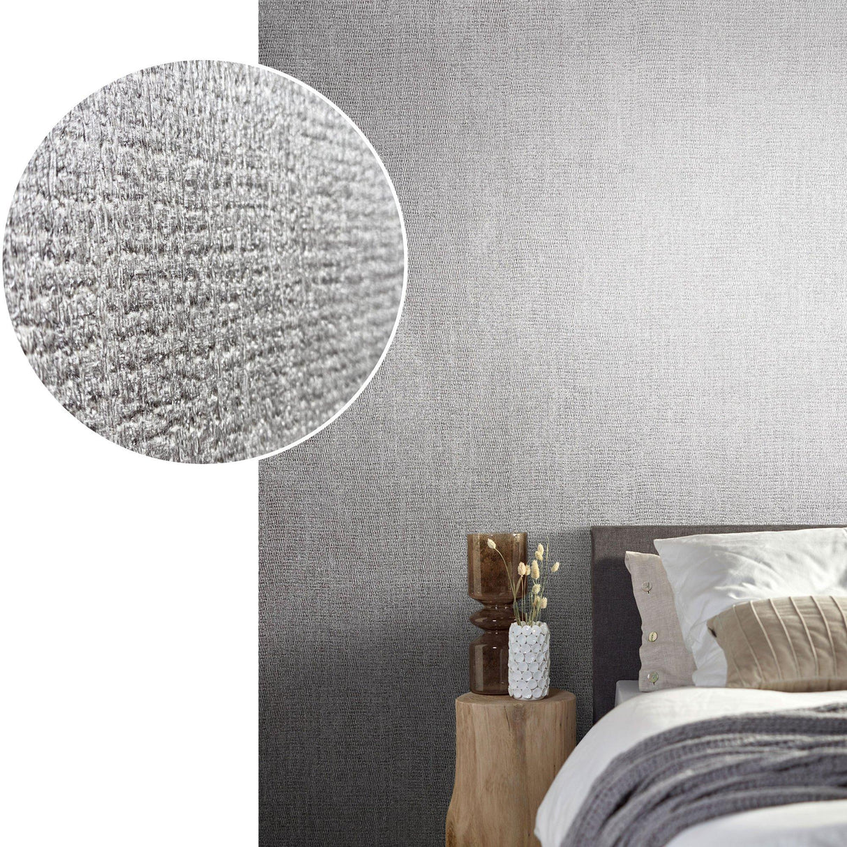 Galerie AI95022 Air Plain Texture Silver Grey Wallpaper AI95022 Silver Grey Wallpaper