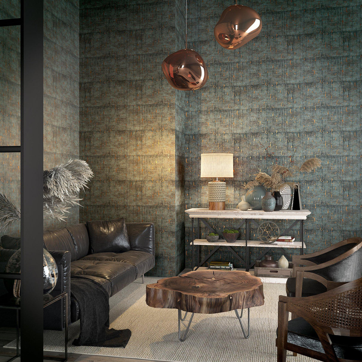 Galerie AI95026 Air Industrial Black Wallpaper AI95026 Black Wallpaper