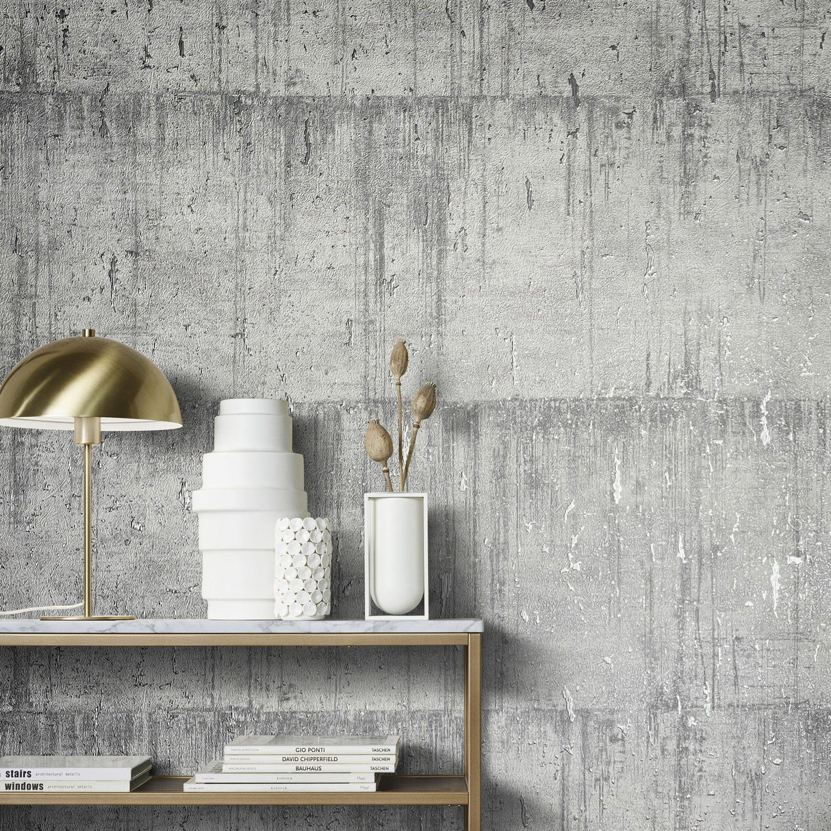 Galerie AI95027 Air Industrial Silver Grey Wallpaper AI95027 Silver Grey Wallpaper
