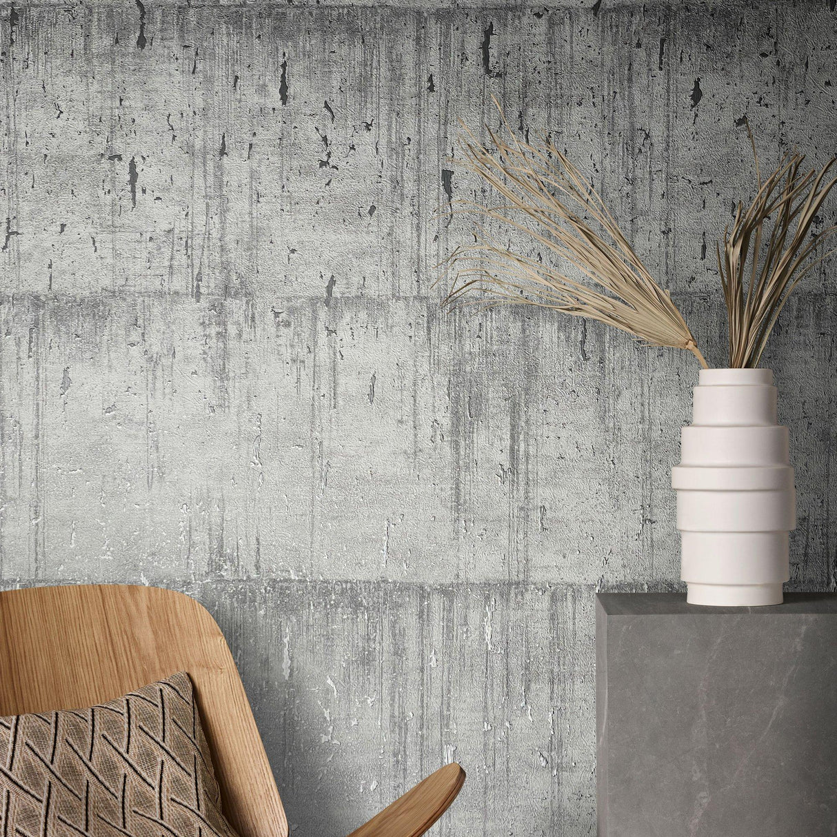 Galerie AI95027 Air Industrial Silver Grey Wallpaper AI95027 Silver Grey Wallpaper