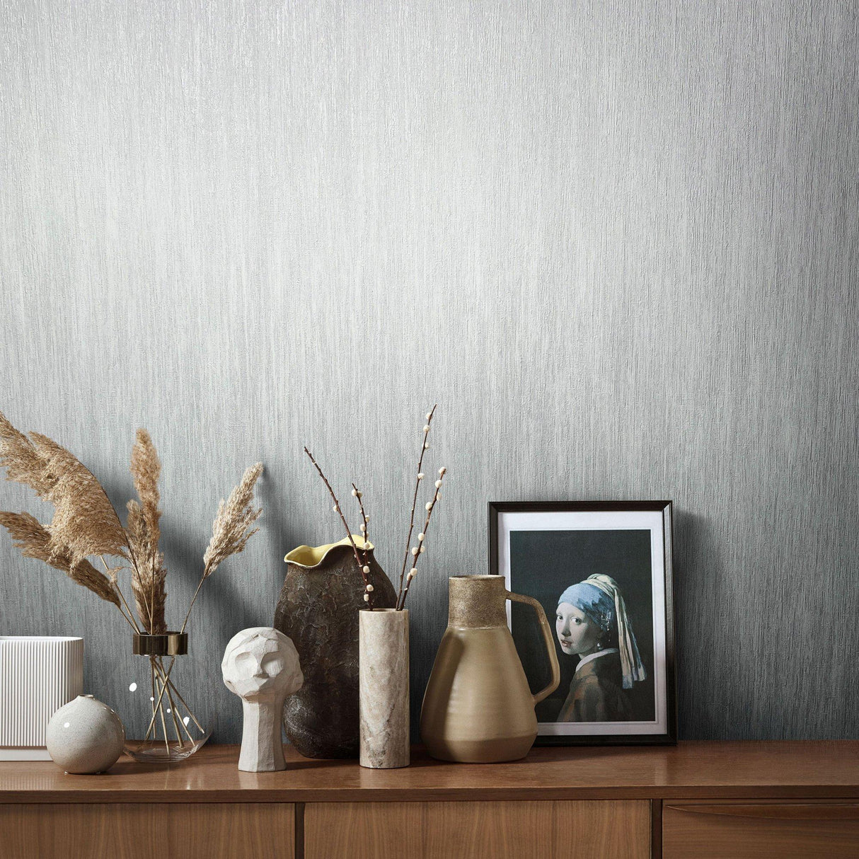 Galerie AI95029 Air Plain Texture Silver Grey Wallpaper AI95029 Silver Grey Wallpaper