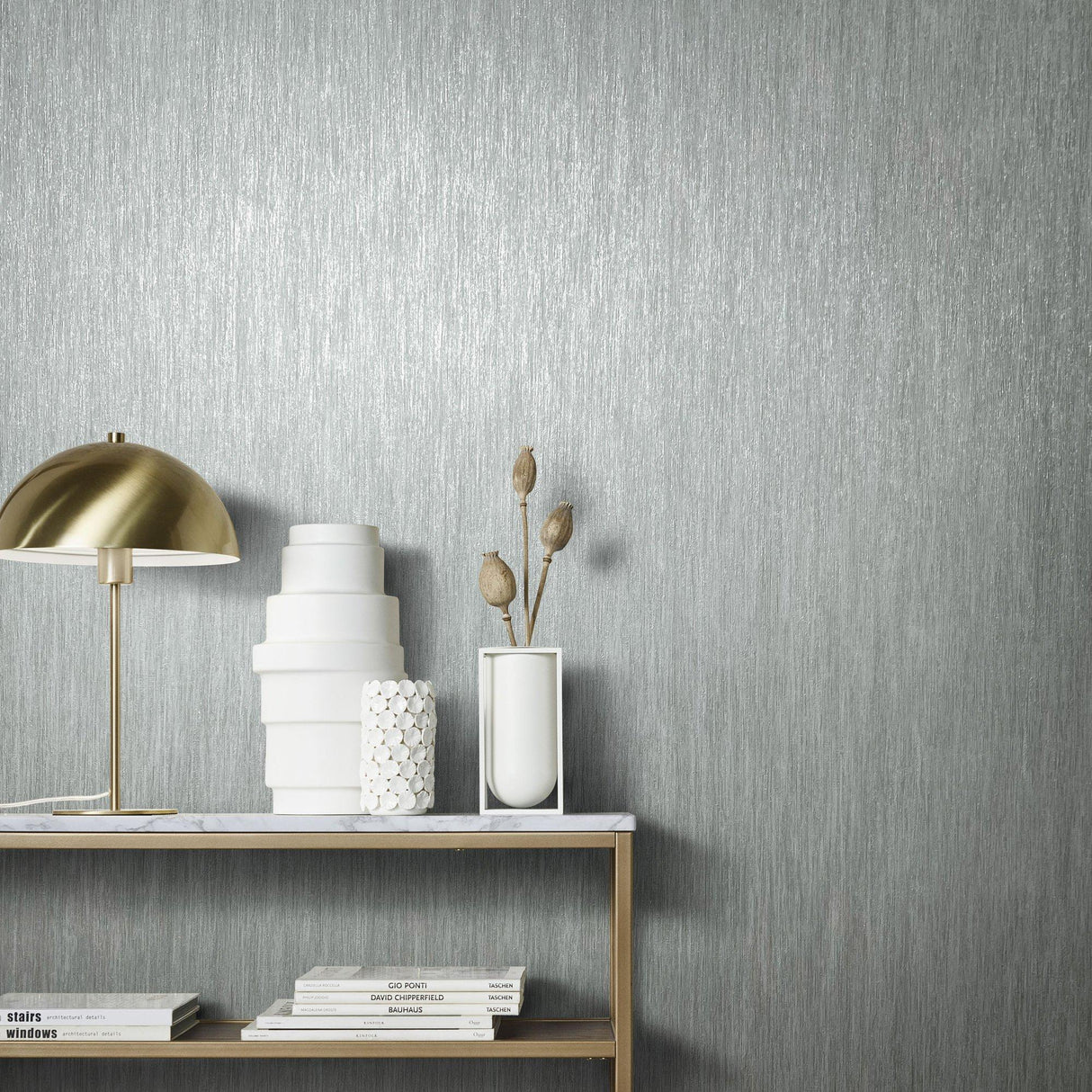 Galerie AI95031 Air Plain Texture Silver Grey Wallpaper AI95031 Silver Grey Wallpaper