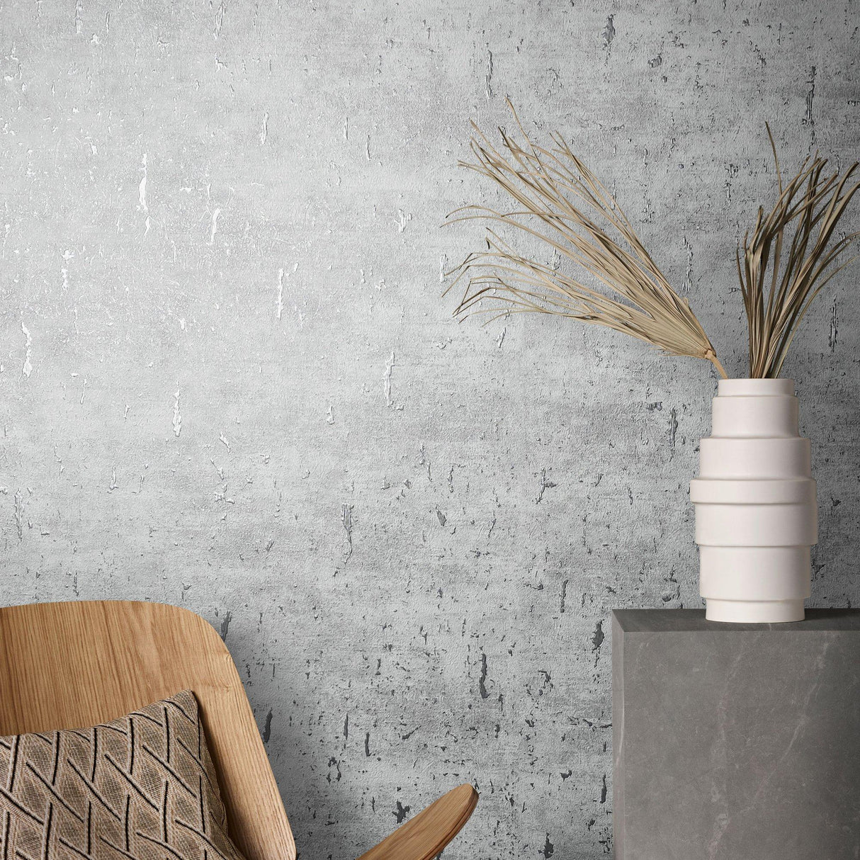 Galerie AI95035 Air Plain Texture Silver Grey Wallpaper AI95035 Silver Grey Wallpaper