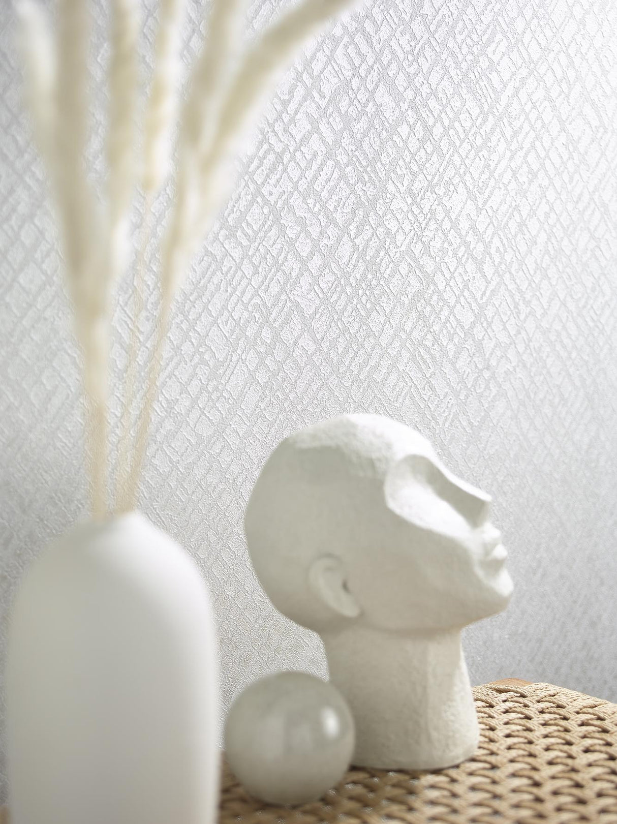 Galerie AI95040 Air Geometric White Wallpaper AI95040 White Wallpaper