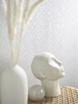 Galerie AI95040 Air Geometric White Wallpaper AI95040 White Wallpaper