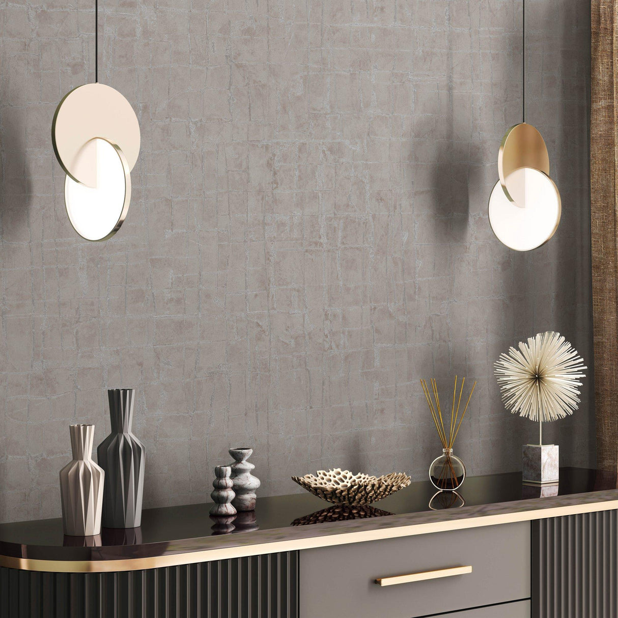 Galerie AI95081 Air Plain Texture Silver Grey Wallpaper AI95081 Silver Grey Wallpaper