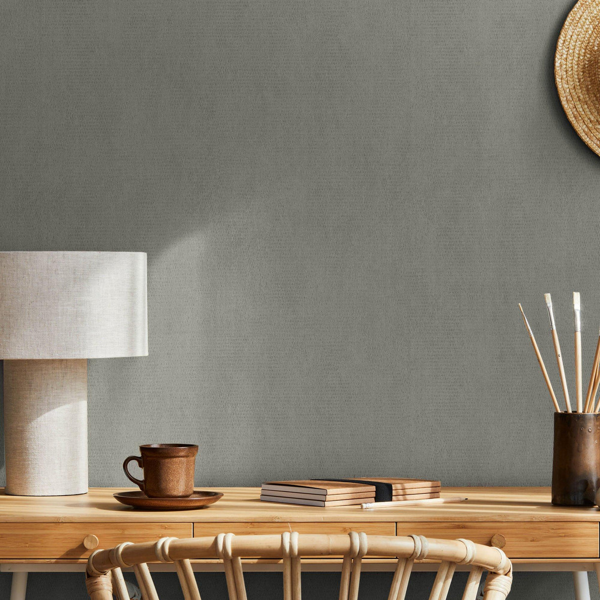 Galerie AI95085 Air Plain Texture Silver Grey Wallpaper AI95085 Silver Grey Wallpaper