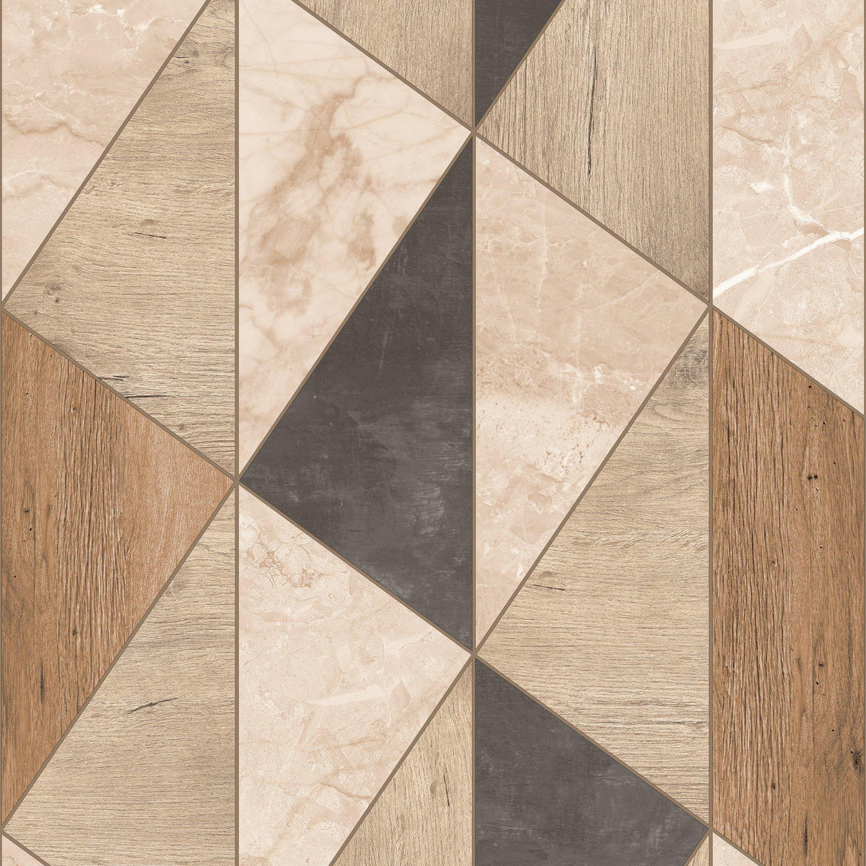 Galerie ARA65103 Arcadia Geometric All-over Brown Wallpaper ARA65103 Brown Wallpaper