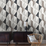 Galerie ARA65104 Arcadia Geometric All-over Grey Wallpaper ARA65104 Grey Wallpaper