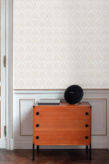 Galerie ARA65401 Arcadia Medallion All-over Print White Wallpaper ARA65401 White Wallpaper