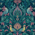 Galerie ARA67801 Arcadia Medallion All-over Print Blue Wallpaper ARA67801 Blue Wallpaper