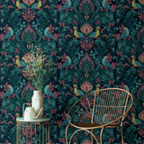 Galerie ARA67801 Arcadia Medallion All-over Print Blue Wallpaper ARA67801 Blue Wallpaper
