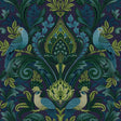 Galerie ARA67802 Arcadia Medallion All-over Print Blue Wallpaper ARA67802 Blue Wallpaper