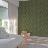 Galerie ARA70203 Arcadia Branched Leaves All-over Green Wallpaper ARA70203 Green Wallpaper