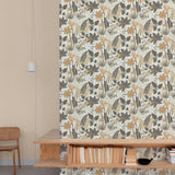 Galerie ARA70701 Arcadia Branched Leaves All-over Beige Wallpaper ARA70701 Beige Wallpaper