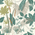 Galerie ARA70702 Arcadia Branched Leaves All-over Green Wallpaper ARA70702 Green Wallpaper
