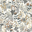 Galerie ARA70901 Arcadia Classical Floral All-over Grey Wallpaper ARA70901 Grey Wallpaper