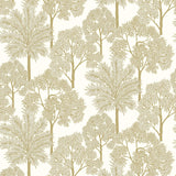 Galerie ARA71301 Arcadia Branched Leaves All-over Gold Wallpaper ARA71301 Gold Wallpaper