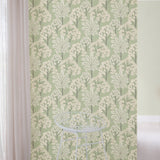 Galerie ARA71308 Arcadia Branched Leaves All-over Green Wallpaper ARA71308 Green Wallpaper