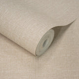 Galerie AT1005 Atmosphere Textile Plain Beige Wallpaper AT1005 Beige Wallpaper