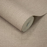 Galerie AT1013 Atmosphere Textile Plain Brown Wallpaper AT1013 Brown Wallpaper