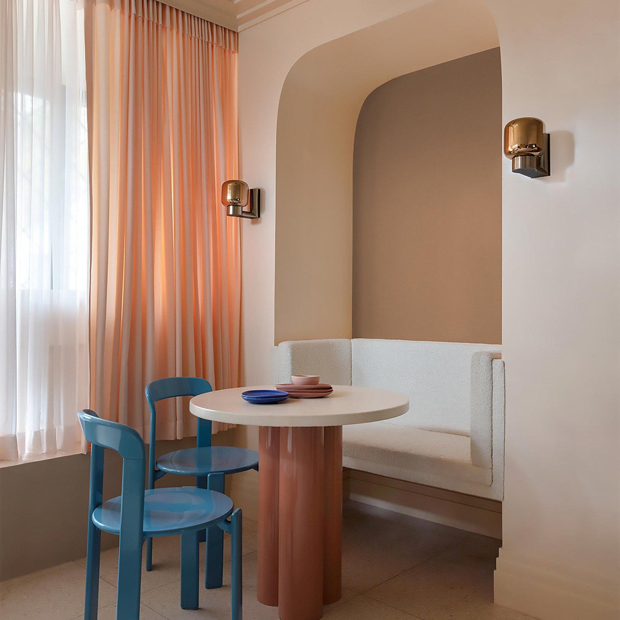 Galerie AT1020 Atmosphere Textile Plain Orange Wallpaper AT1020 Orange Wallpaper