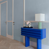 Galerie AT1023 Atmosphere Textile Plain Blue Wallpaper AT1023 Blue Wallpaper